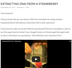 A sneak peak of my Strawberry DNA Extraction post