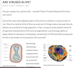 A sneak peak of my Viruses post. Are they alive?